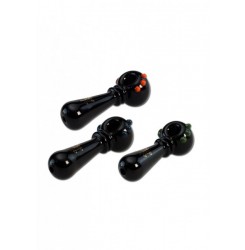 Hand Pipe Black with Pimples